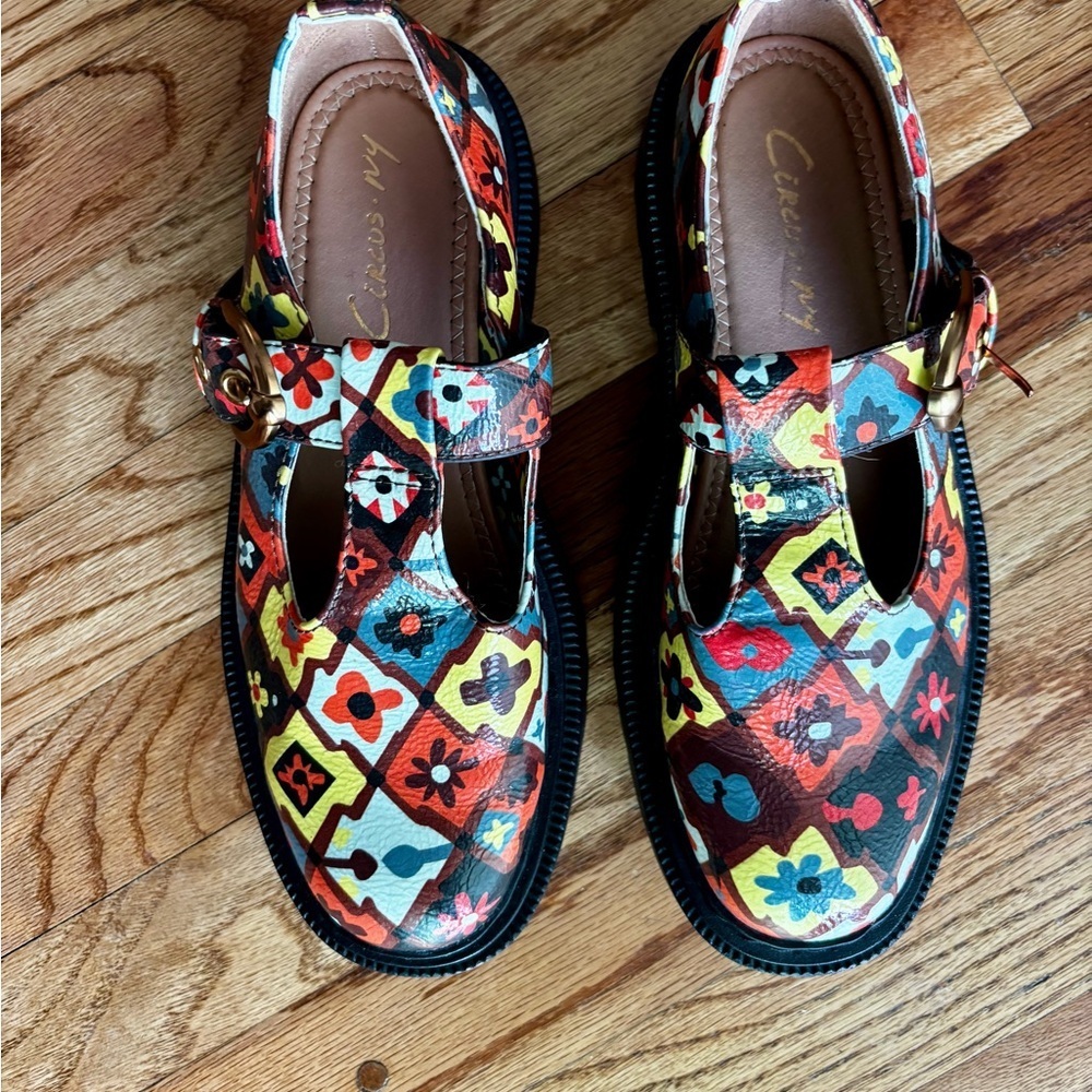 Circus By Sam Edelman Multicolor Patterned Mary Jane’s - Euc - Size 6